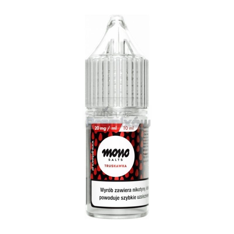 Liquid MONO Salt 10ml o mocy 20 mg soli nikotynowej w smaku Truskawka - 17,90 zł - Polski (Polish) Liquid MONO Salt 10ml o mocy 20 mg soli nikotynowej w smaku Truskawka - 17,90 zł - Polski (Polish)