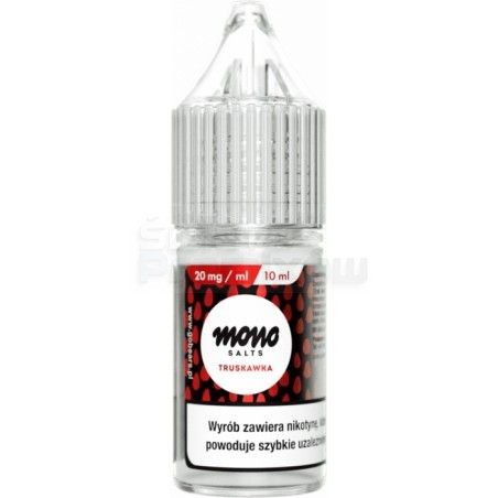 Liquid MONO Salt 10ml o mocy 20 mg soli nikotynowej w smaku Truskawka - 17,90 zł - Polski (Polish)