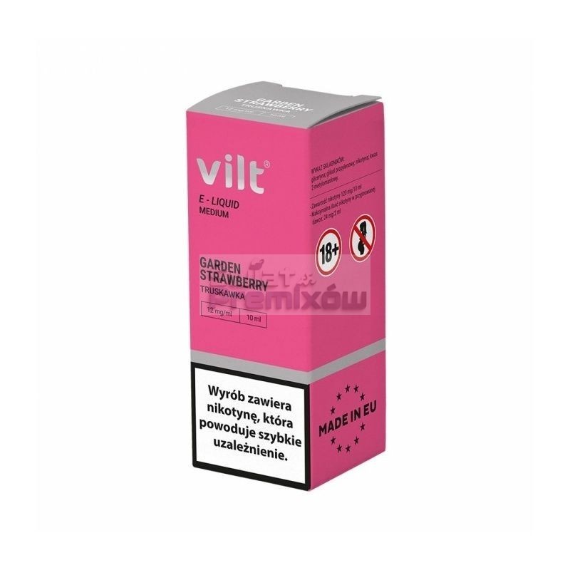 Liquid VILT 10ml o smaku Garden Strawberry - 20,30 zł - Polski (Polish) Liquid VILT 10ml o smaku Garden Strawberry - 20,30 zł - Polski (Polish)