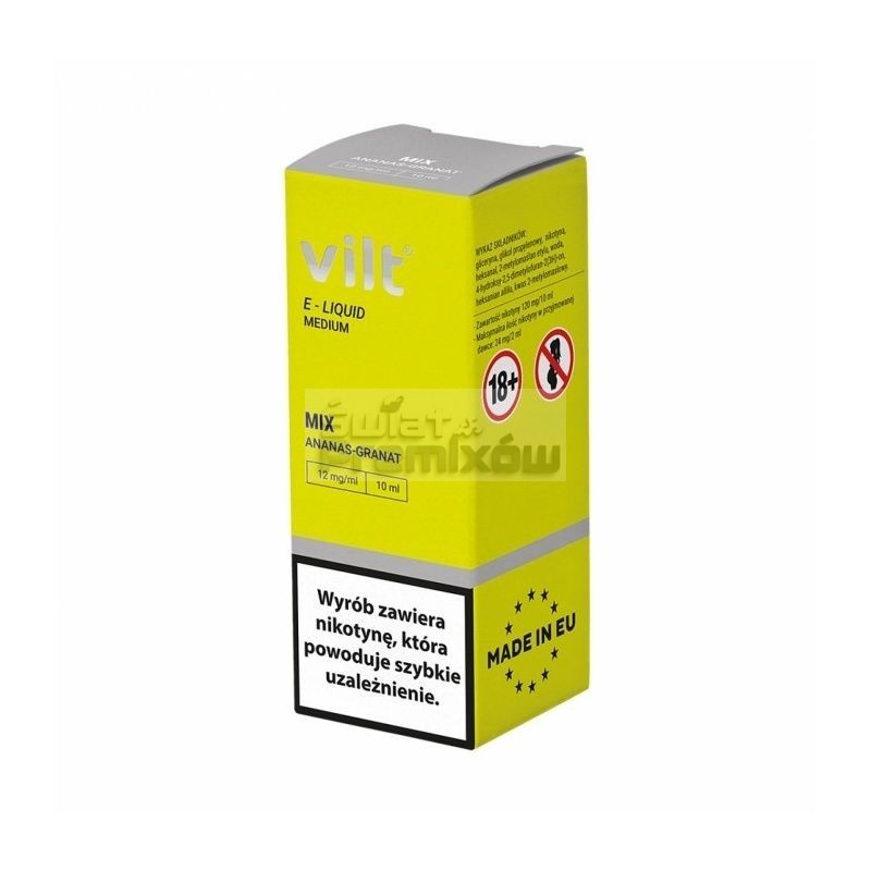 Liquid VILT 10ml o smaku Mix Ananas Granat - 20,30 zł - Polski (Polish) Liquid VILT 10ml o smaku Mix Ananas Granat - 20,30 zł - Polski (Polish)