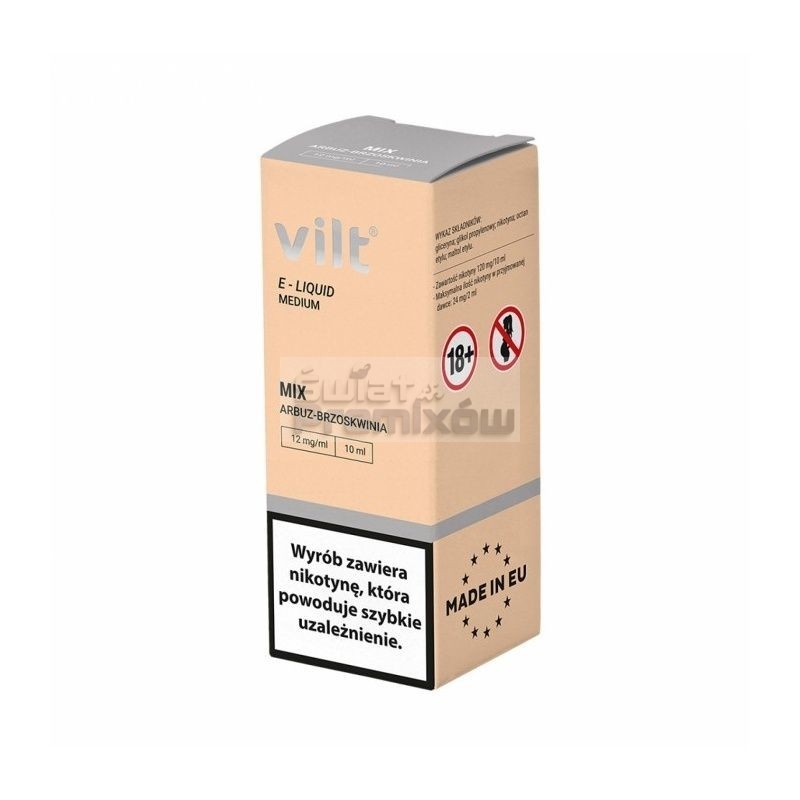 Liquid VILT 10ml o smaku Mix Arbuz Brzoskwinia - 20,30 zł - Polski (Polish) Liquid VILT 10ml o smaku Mix Arbuz Brzoskwinia - 20,30 zł - Polski (Polish)