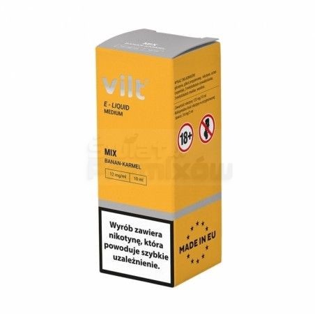 Liquid VILT 10ml o smaku Banan Karmel - 20,30 zł - Polski (Polish)