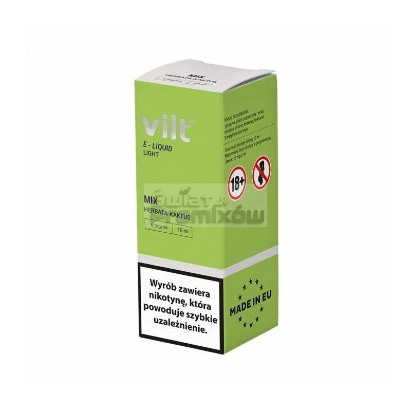 Liquid VILT 10ml o smaku Mix Herbata Kaktus - 20,30 zł - Polski (Polish) Liquid VILT 10ml o smaku Mix Herbata Kaktus - 20,30 zł - Polski (Polish)