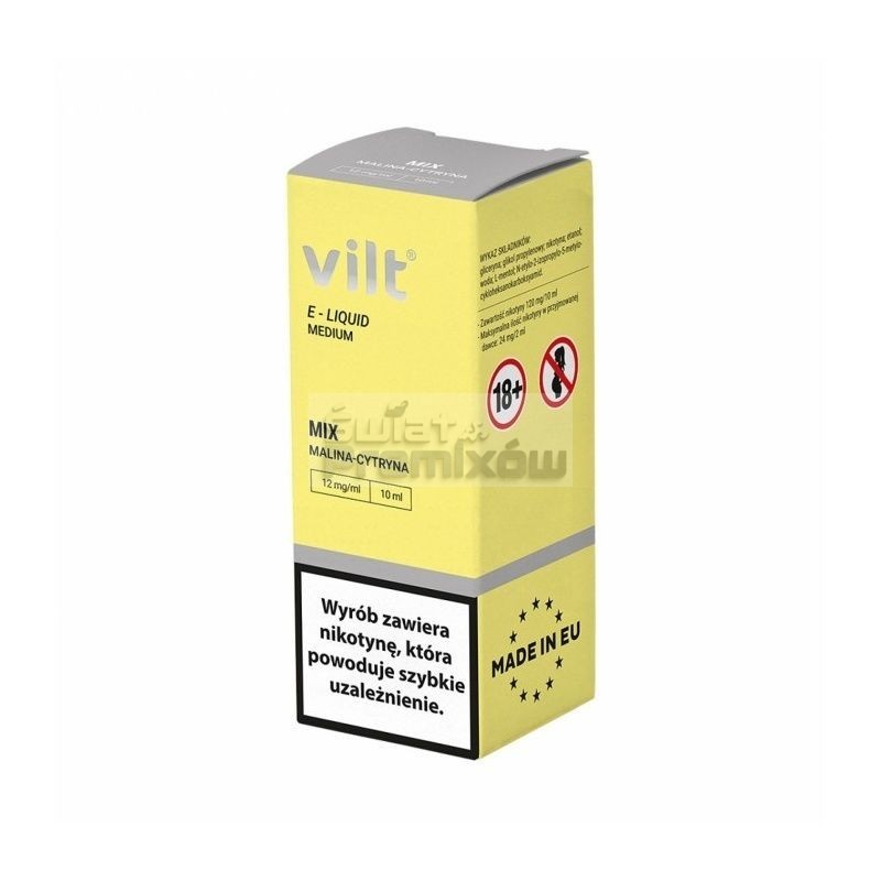 Liquid VILT 10ml o smaku Mix Malina Cytryna - 20,30 zł - Polski (Polish) Liquid VILT 10ml o smaku Mix Malina Cytryna - 20,30 zł - Polski (Polish)