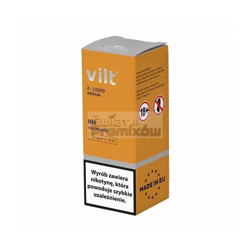Liquid VILT 10ml o smaku Mix Melon Miód - 20,30 zł - Polski (Polish) Liquid VILT 10ml o smaku Mix Melon Miód - 20,30 zł - Polski (Polish)