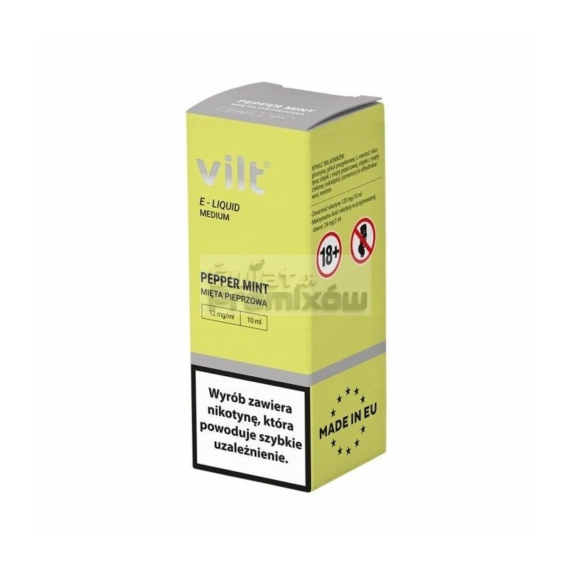 Liquid VILT 10ml o smaku Pepper Mint - 20,30 zł - Polski (Polish) Liquid VILT 10ml o smaku Pepper Mint - 20,30 zł - Polski (Polish)
