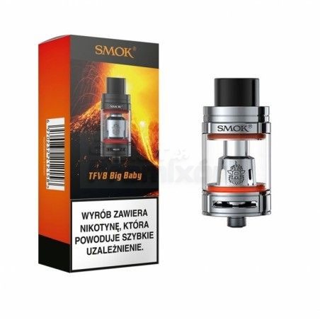 Atomizer Smok TFV8 Big Baby - Silver - Atomizer Smok TFV8 Big Baby - Silver -  - 121,33 zł - Atomizer TFV8 Big Baby EU jest ko
