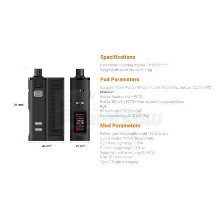 POD Aspire Nautilus Prime X - Retro Brown - 225,12 zł - Polski (Polish)