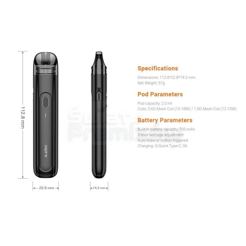 POD Aspire Flexus Q - Gunmetal - 99,00 zł - Polski (Polish)