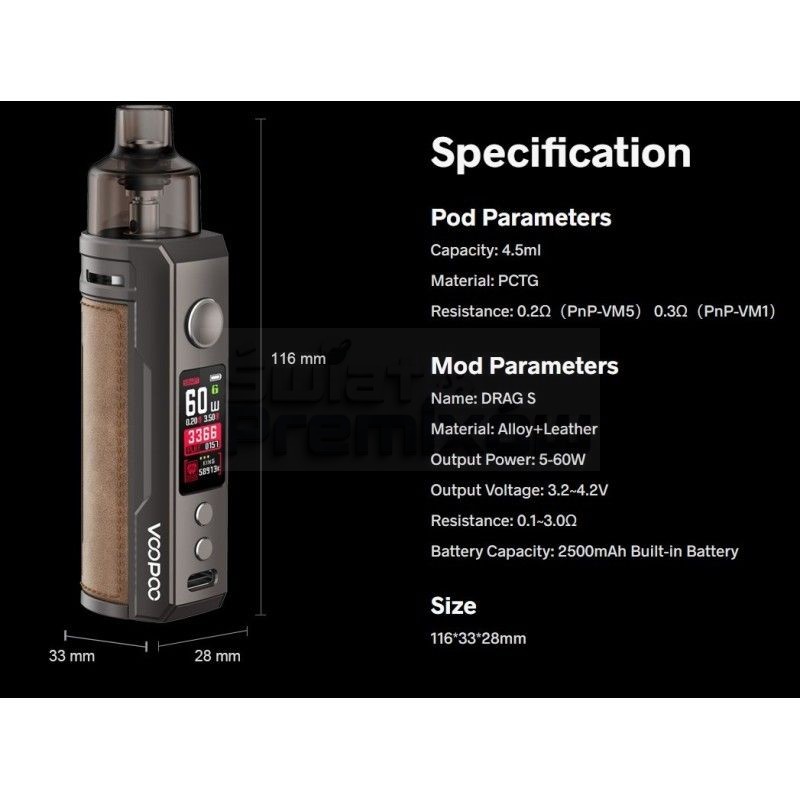 voopoo drag s iron knight OXVA | Vape Hardware Brands main image 1