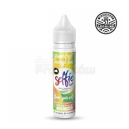 Premix Selfie 50ml w 60ml butelce o smaku grejpfrutowo-pomarańczowym - 44,99 zł - Polski (Polish)