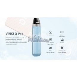 POD VooPoo Vinci Q Pod - Crystal Blue - - - 59,00 zł - 