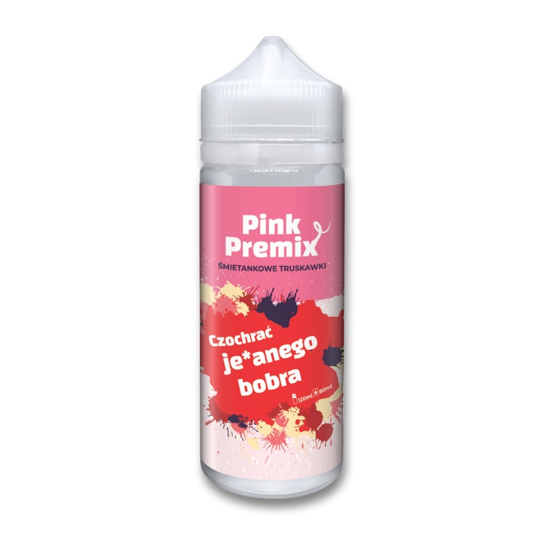 Aromat do tytoniu Pink Premix 80/120ml - Śmietankowe Truskawki -  -  - 19,90 zł - 