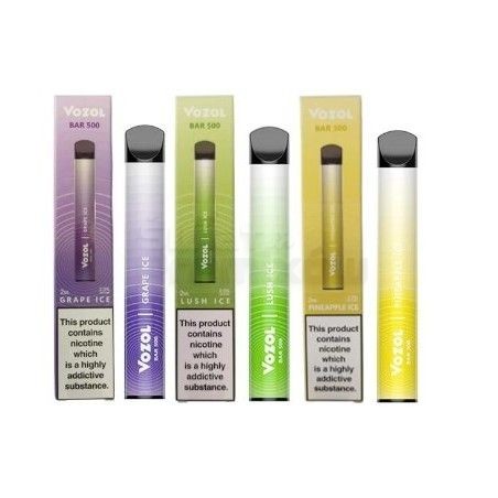 E-papieros VOZOL BAR 500+ 20MG SALT - 22,84 zł - Polski (Polish)