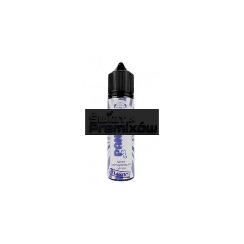 Longfill PANDA CLASSIC 10ml w 60ml butelce o smaku liczi, czarnej porzeczki i cytryny - 33,99 zł - Polski (Polish)