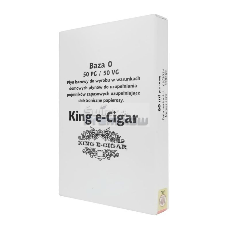 Baza shot beznikotynowy King e-Cigar 60ml 50/50 - 0mg - - - 55,00 zł - Baza shot beznikotynowy King e-Cigar 60ml 50/50 - 0mg - - - 55,00 zł -