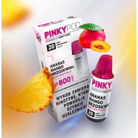 E-papieros PINKY VAPE POD - wkłady / kartridże 2ML / 20mg - 17,60 zł - Polski (Polish)