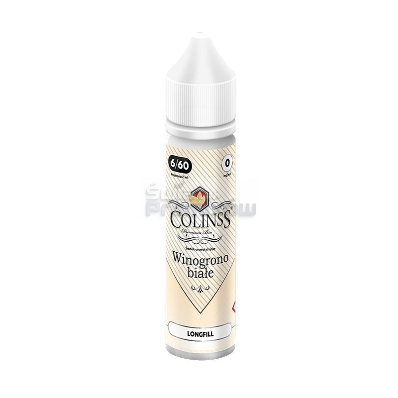 grafika COLINSS LONGFILL 6ML - Winogrono Białe - Orzeźwiająca przyjemność! grafika COLINSS LONGFILL 6ML - Winogrono Białe - Orzeźwiająca przyjemność!