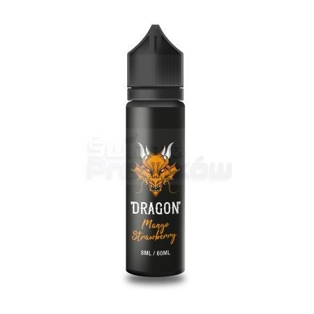 grafika DRAGON LONGFILL 8/60ML - MANGO/STRAWBERRY - Odkryj smak lata!