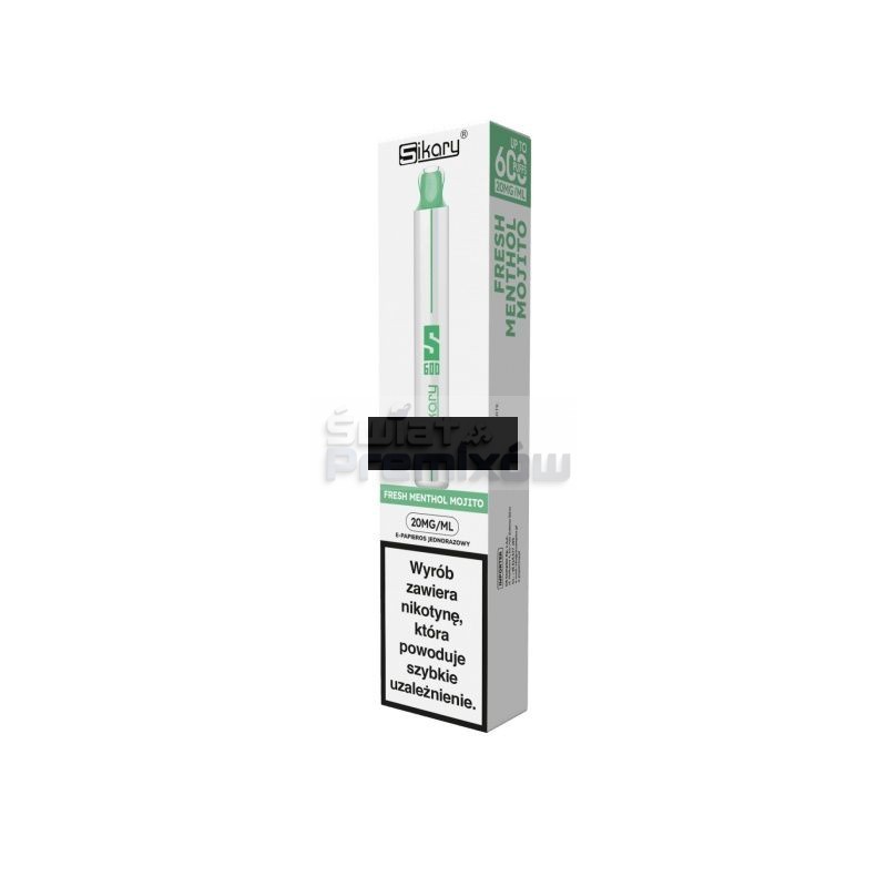 E-papieros Sikary S600 - Fresh Menthol Mojito - 25,60 zł - Polski (Polish)