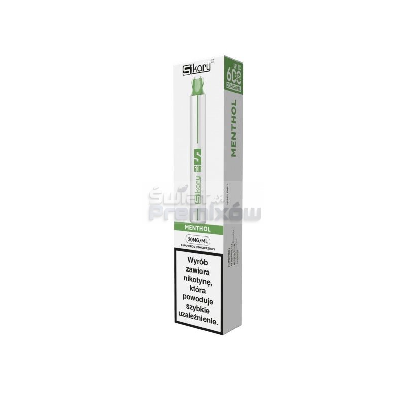 E-papieros Sikary S600 - Menthol - 25,60 zł - Polski (Polish)