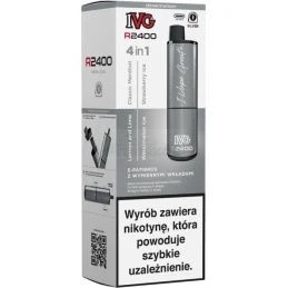 E-papieros IVG 2400 Starter Kit Silver + 4 wkłady - 59,99 zł - Polski (Polish)