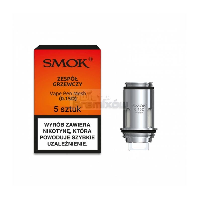 Grzałka Smok Vape Pen Mesh - 0.15ohm - 5szt - - - 72,00 zł - Grzałka Smok Vape Pen Mesh - 0.15ohm - 5szt - - - 72,00 zł -