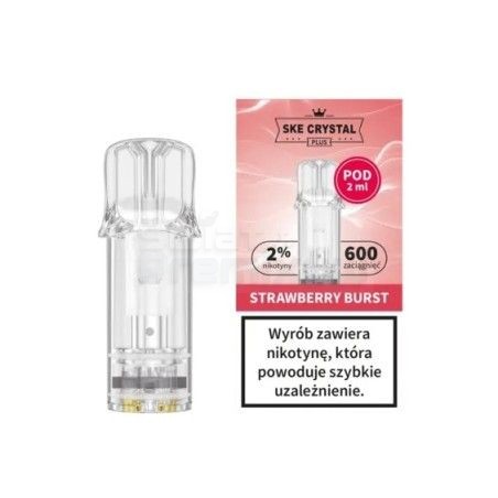 Wkład / kartridż POD Evapify Crystal Plus 600+ - Strawberry Burst 20mg - 19,79 zł - Polski (Polish)