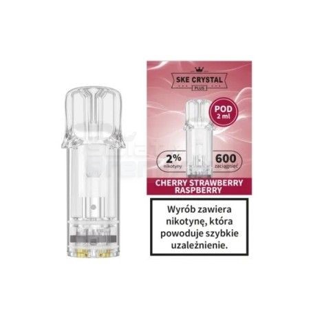 Wkład / kartridż POD Evapify Crystal Plus 600+ - Cherry Strawberry Raspberry 20mg - 19,79 zł - Polski (Polish)