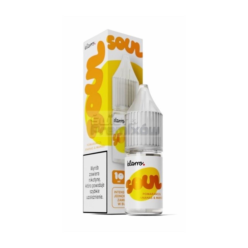 Liquid Klarro Soul Salt 10ml - Pomarańcza Ananas Mango 20mg - - - 27,90 zł - Liquid Klarro Soul Salt 10ml - Pomarańcza Ananas Mango 20mg - - - 27,90 zł -