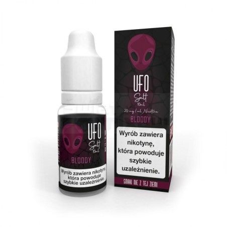 Liquid UFO Salt 10ml o mocy 20 mg soli nikotynowej w smaku Bloody - 21,99 zł - Polski (Polish)