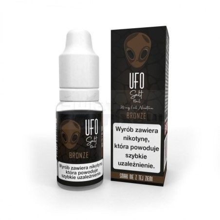 Liquid UFO Salt 10ml o mocy 20 mg soli nikotynowej w smaku Bronze - 21,99 zł - Polski (Polish)