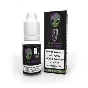 Liquid UFO Salt 10ml o mocy 20 mg soli nikotynowej w smaku GREEN PURPLE - 21,99 zł - Polski (Polish)