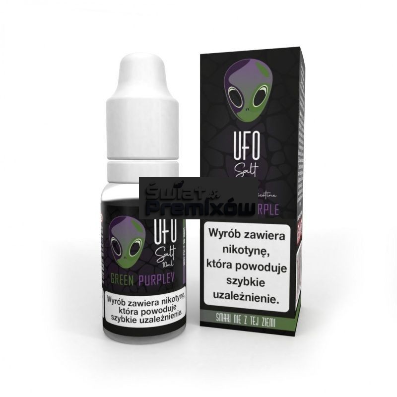 Liquid UFO Salt 10ml o mocy 20 mg soli nikotynowej w smaku GREEN PURPLE - 21,99 zł - Polski (Polish) Liquid UFO Salt 10ml o mocy 20 mg soli nikotynowej w smaku GREEN PURPLE - 21,99 zł - Polski (Polish)