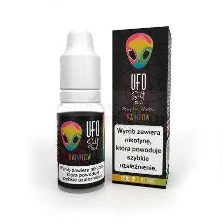 Liquid UFO Salt 10ml o mocy 20 mg soli nikotynowej w smaku RAINBOW - 21,99 zł - Polski (Polish)