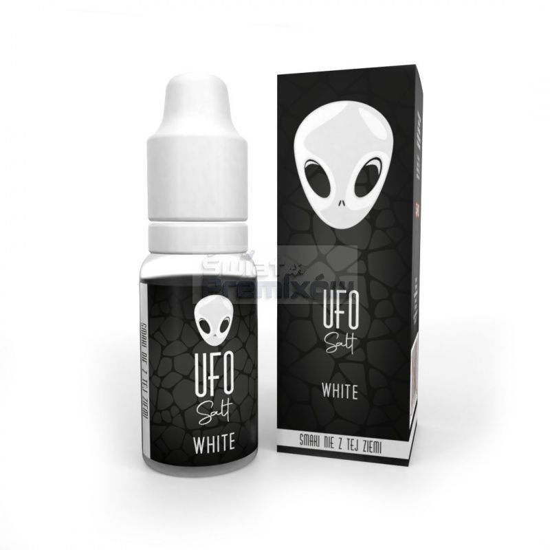 Liquid UFO Salt 10ml o mocy 20 mg soli nikotynowej w smaku WHITE - 21,99 zł - Polski (Polish) Liquid UFO Salt 10ml o mocy 20 mg soli nikotynowej w smaku WHITE - 21,99 zł - Polski (Polish)