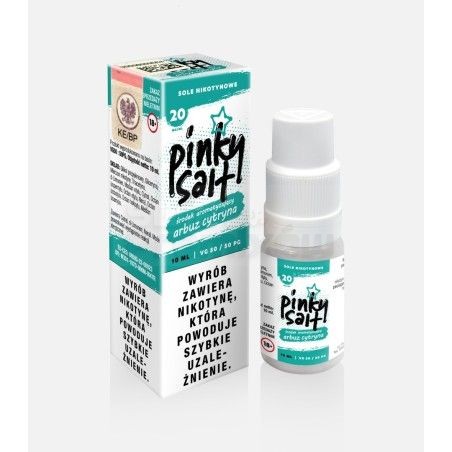 Liquid Pinky Vape Salt 10ml o mocy 20 mg soli nikotynowej w smaku ARBUZ CYTRYNA - 19,99 zł - Polski (Polish)