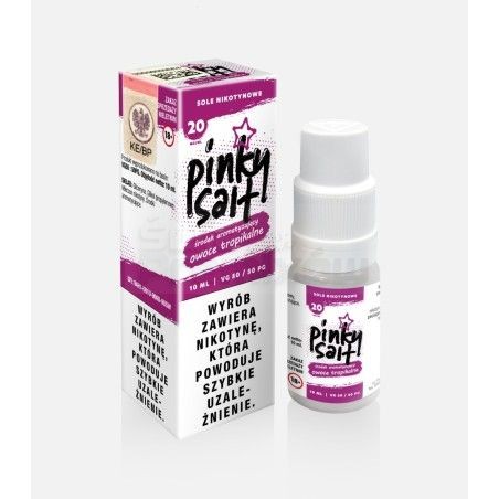 Liquid Pinky Vape Salt 10ml o mocy 20 mg soli nikotynowej w smaku OWOCE TROPIKALNE - 19,99 zł - Polski (Polish)