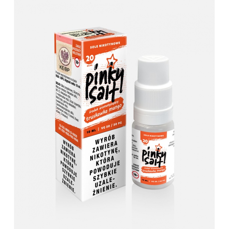 Liquid Pinky Vape Salt - 10ml TRUSKAWKA MANGO 20mg -  -  - 19,99 zł - 