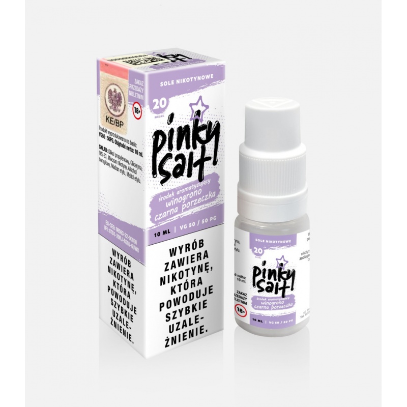 Liquid Pinky Vape Salt - 10ml WINOGRONO CZARNA PORZECZKA 20mg -  -  - 19,99 zł - 