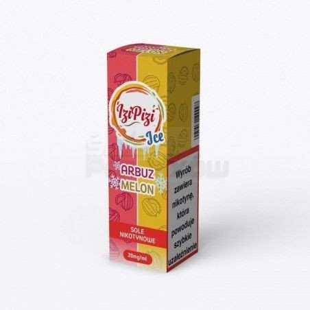 Liquid Izi Pizi Salt 10ml o mocy 20 mg soli nikotynowej w smaku Arbuz Melon Ice - 18,90 zł - Polski (Polish)