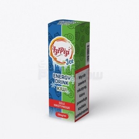 Liquid Izi Pizi Salt 10ml o mocy 20 mg soli nikotynowej w smaku Energy Drink Kiwi Ice - 18,90 zł - Polski (Polish)