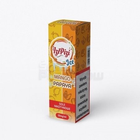 Liquid Izi Pizi Salt 10ml o mocy 20 mg soli nikotynowej w smaku Mango Papaya Ice - 18,90 zł - Polski (Polish)