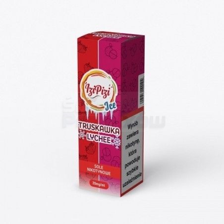 Liquid Izi Pizi Salt 10ml o mocy 20 mg soli nikotynowej w smaku Truskawka Lychee Ice - 18,90 zł - Polski (Polish)