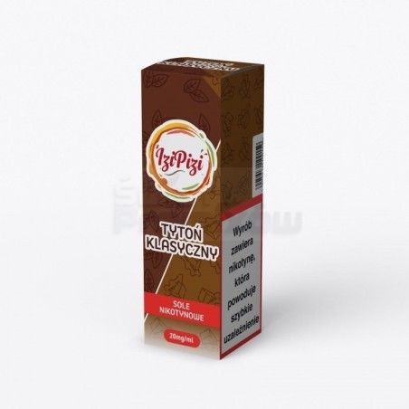 Liquid Izi Pizi Salt 10ml o mocy 20 mg soli nikotynowej w smaku Tytoń Klasyczny - 18,90 zł - Polski (Polish)