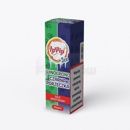 Liquid Izi Pizi Salt 10ml o mocy 20 mg soli nikotynowej w smaku Winogrono Czarna Porzeczka Ice - 18,90 zł - Polski (Polish)
