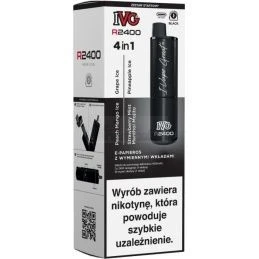 E-papieros IVG 2400 Starter Kit Black + 4 wkłady - 59,99 zł - Polski (Polish)