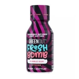 Shot Konopny GREEN OUT Fresh Bomb Bubble Gum - Strong -  -  - 69,00 zł - Green Out Fresh Bomb, o smaku Bubble Gum to smaczny, ow