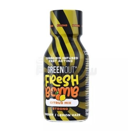 Shot Konopny GREEN OUT Fresh Bomb Citrus - Strong -  -  - 69,00 zł - Green Out Fresh Bomb Citrus Mix  smaczny, owocowy suplement