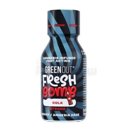 Shot Konopny GREEN OUT Fresh Bomb Cola - Strong -  -  - 69,00 zł - Green Out Fresh Bomb Cola, o smaku Cola, to smaczny, owocowy 